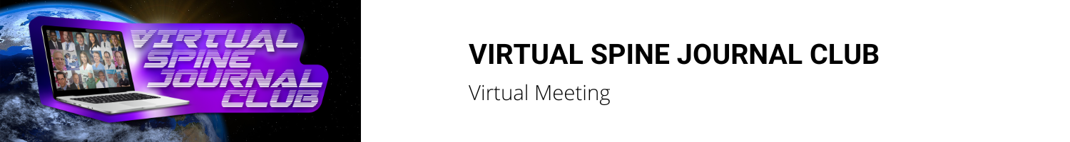 Virtual Spine Journal Club 2024 Banner